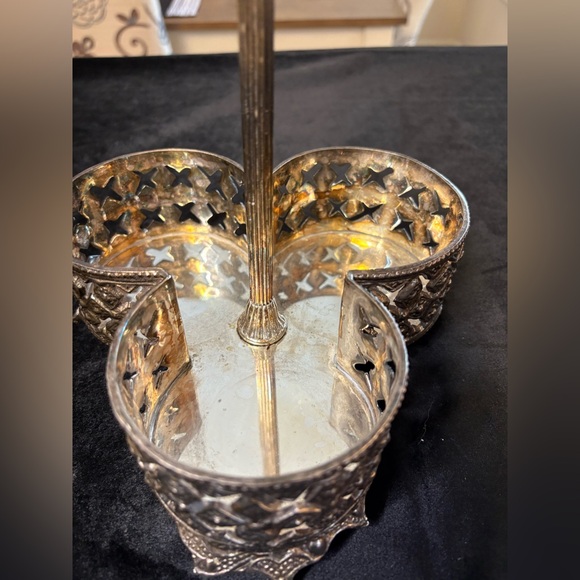 Antique Victorian Silver- Plated Condiment Or Cruet Castor Holder - Picture 3 of 8